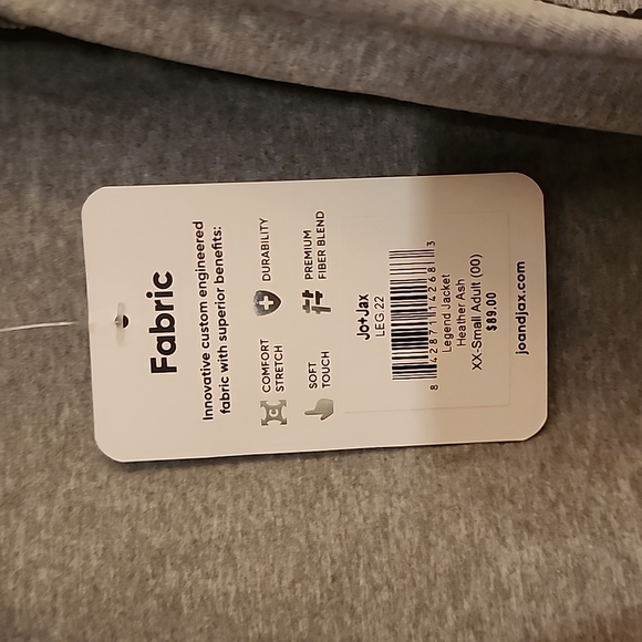 Jo + Jax Legend Jacket NWT size XXS Adult / Color: Heather Ash - Picture 5 of 6